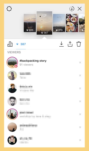 How can you sale see instagram story views